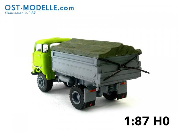 IFA W50LA ND 3-Seitenkipper hoher Bordwand offener Plane
